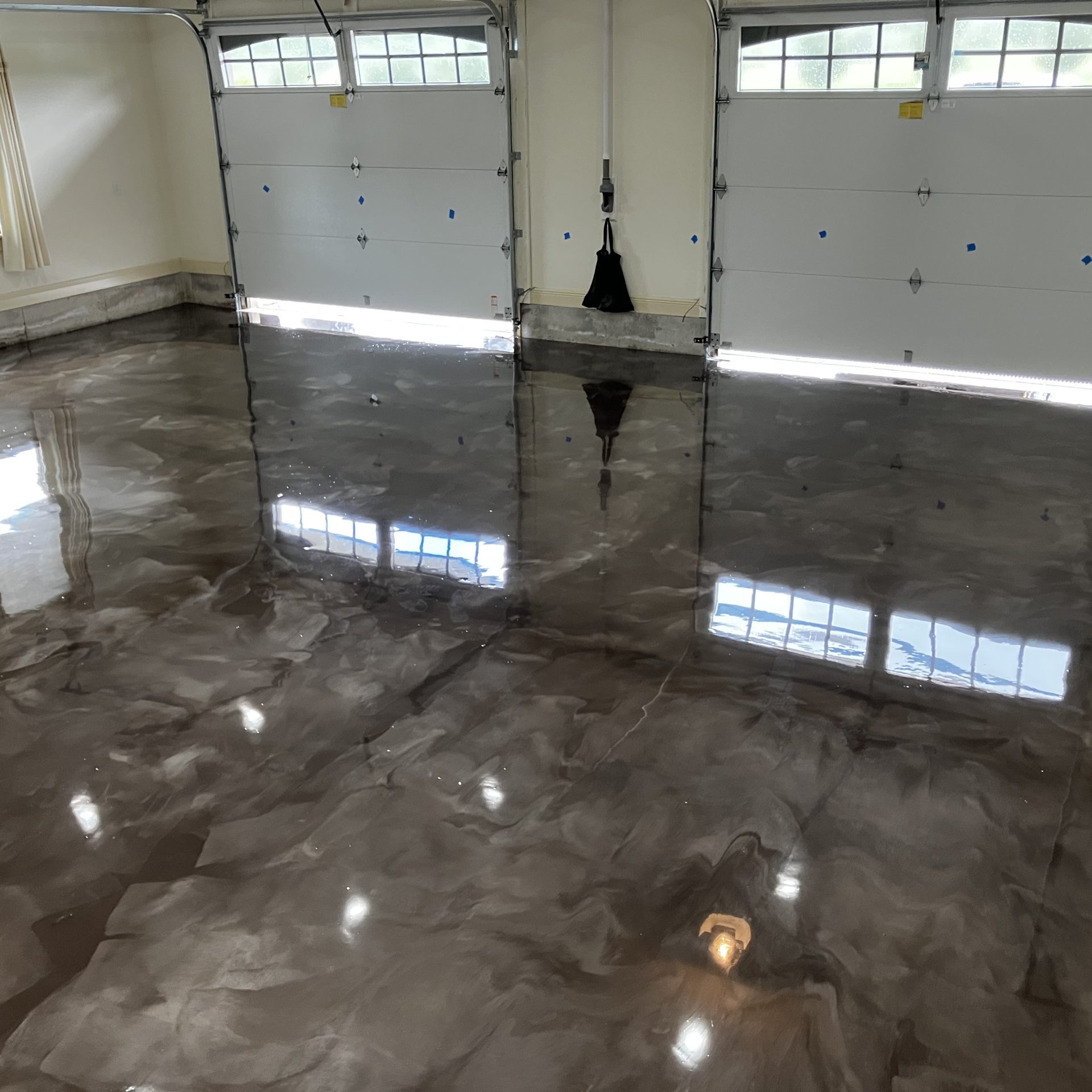 Epoxy floor upgrades for a garage